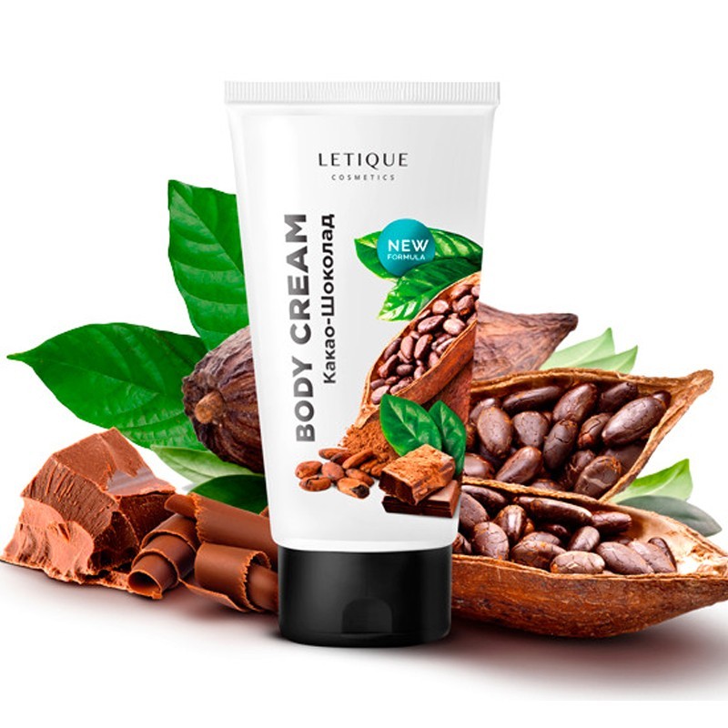 Letique, Крем для тела какао-шоколад, 200 мл