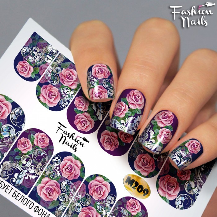 Fashion Nails, слайдер-дизайн "Metallic" №209 Fashion Nails, слайдер-дизайн "Metallic" №209