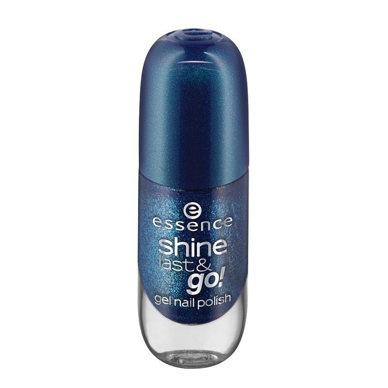 Essence, shine last & go! — лак для ногтей (сине-зеленый с блестками т.32), 8 мл