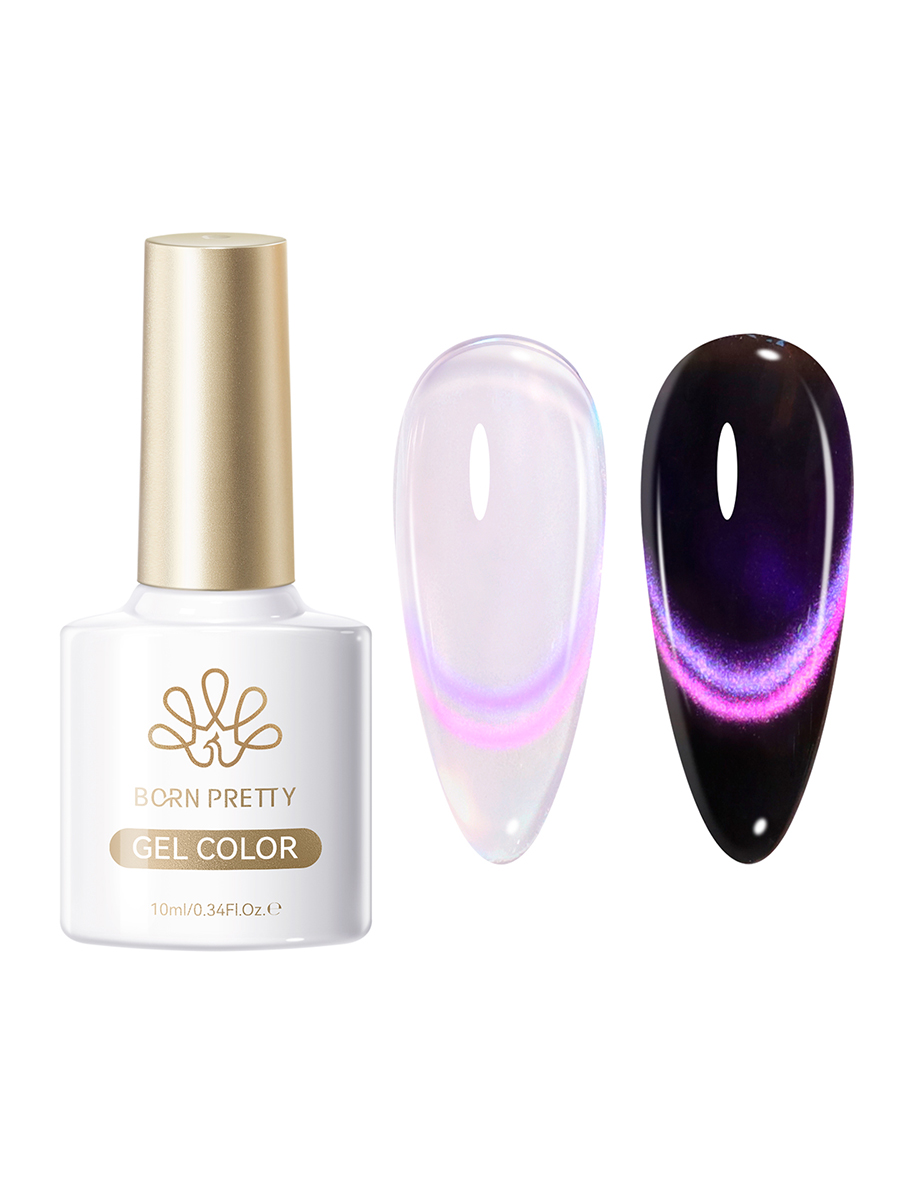 Born Pretty, White Light Cat Magnetic Gel - магнитный гель-лак "кошачий глаз" MY385, 10 мл