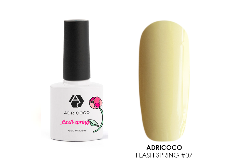 Adriсoco, гель-лак Flash Spring (№07), 8 мл Adriсoco, гель-лак Flash Spring (№07), 8 мл