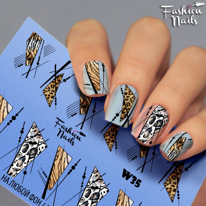 Fashion Nails, слайдер-дизайн "White" №35