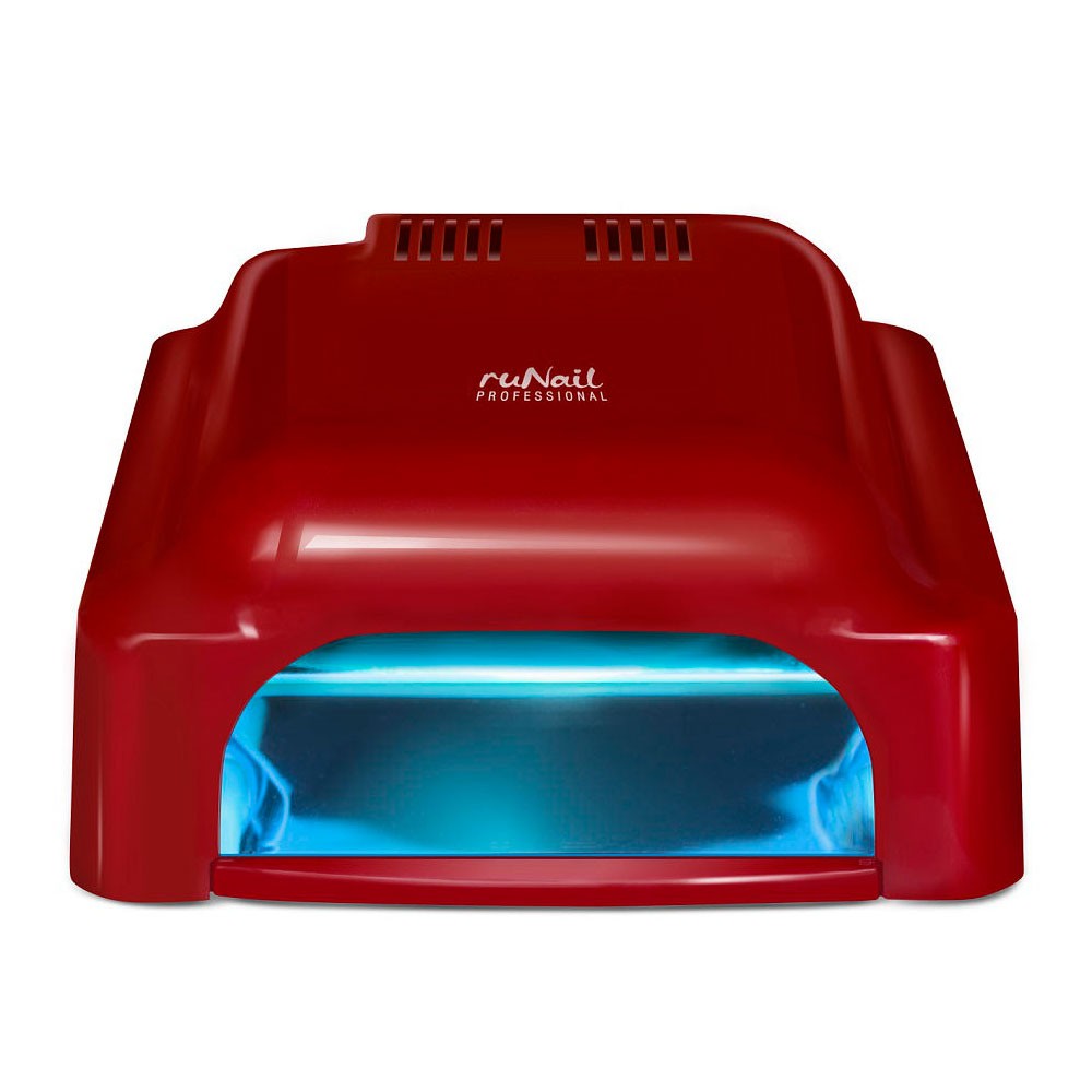 RuNail, УФ-лампа с таймером (мод.RU 912, красная), 36 Вт