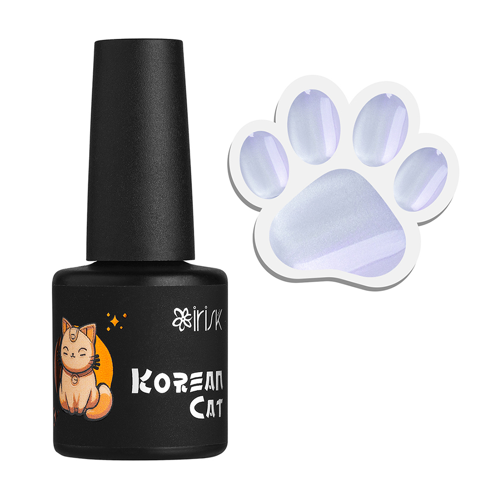 Irisk, Korean Cat - магнитный гель-лак "кошачий глаз" №14 (Violet Glow), 10 мл Irisk, Korean Cat - магнитный гель-лак "кошачий глаз" №14 (Violet Glow), 10 мл