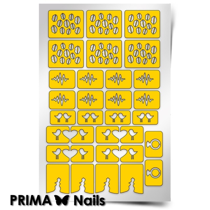 PrimaNails, Трафарет для дизайна ногтей (Стрела Амура)