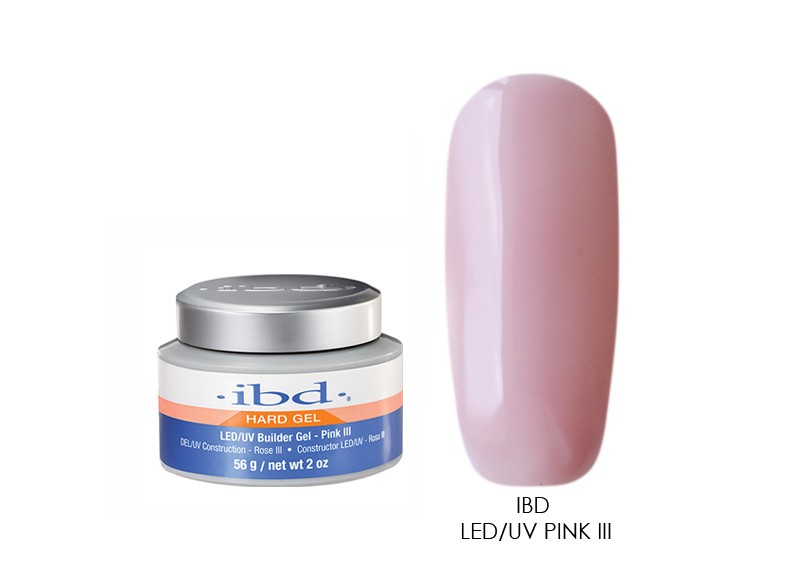 IBD, Led/UV Pink III – конструирующий камуфлирующий гель, 56 г