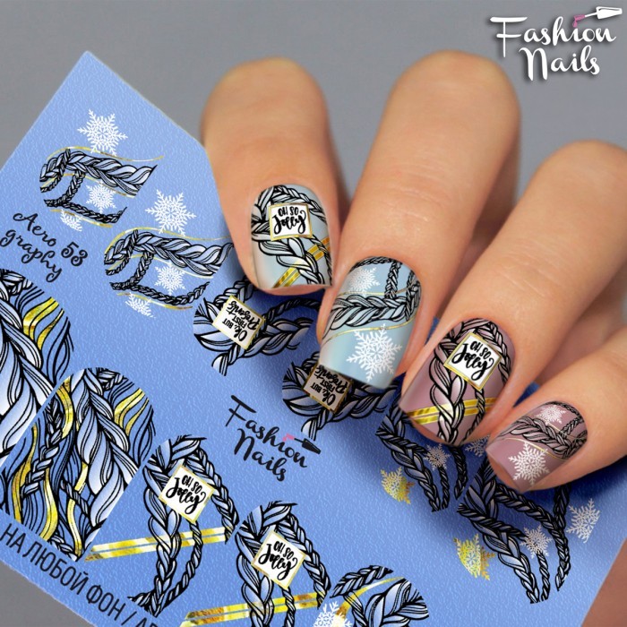 Fashion Nails, слайдер-дизайн "AEROgraphy" №53 Fashion Nails, слайдер-дизайн "AEROgraphy" №53