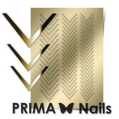 PrimaNails, Метализированные наклейки (CL-003, золото)
