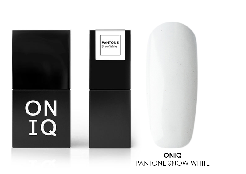 ONIQ, PANTONE гель-лак (Snow white), 10 мл