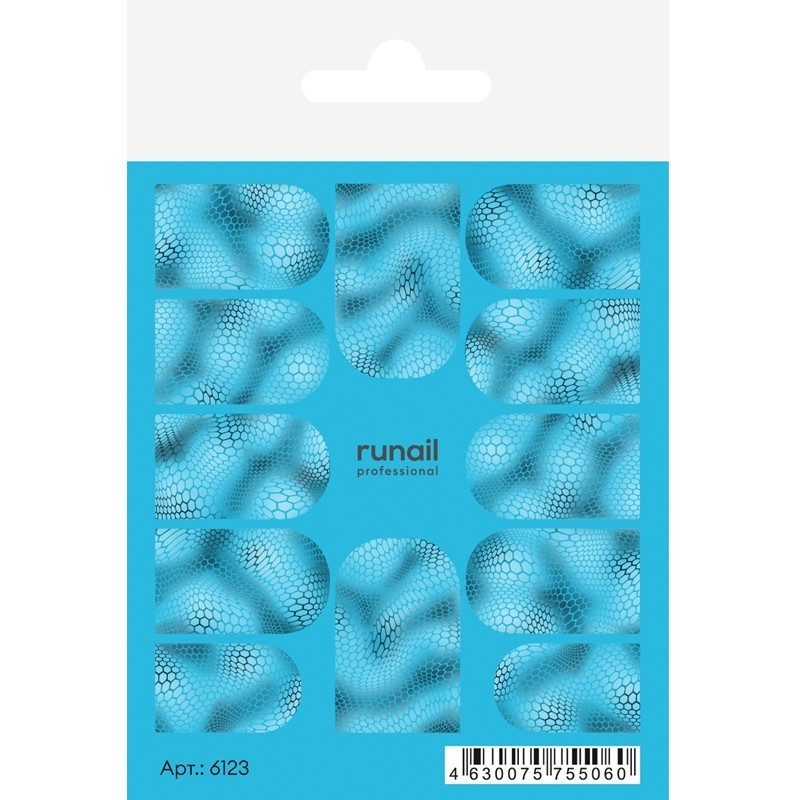 RuNail, слайдер-дизайн №6123 RuNail, слайдер-дизайн №6123