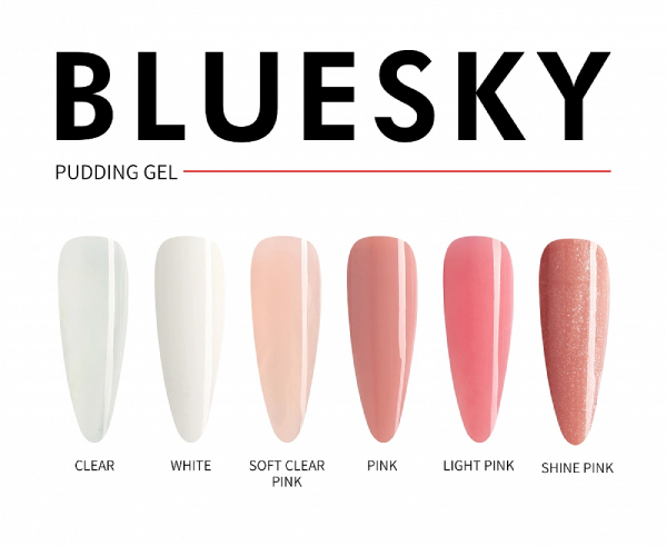 Bluesky, Pudding Gel - полигель камуфлирующий Light Pink (светло-розовый), 60 мл