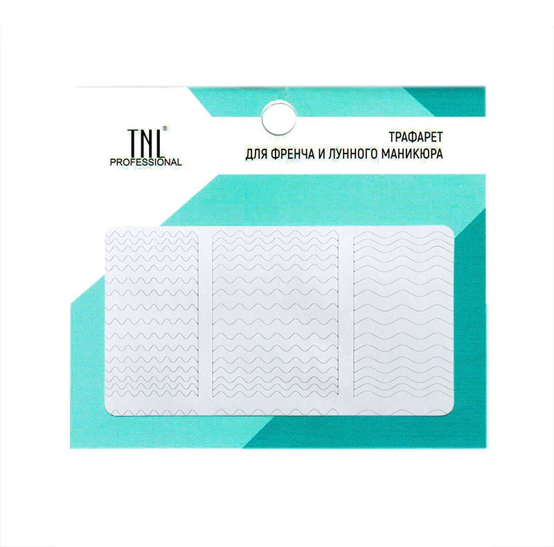 TNL, трафарет для маникюра (волна)