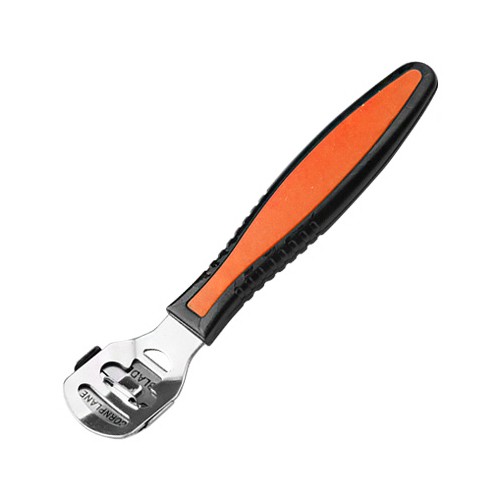 Irisk, станок педикюрный с прорезиненной ручкой (Черно-оранжевая ручка)