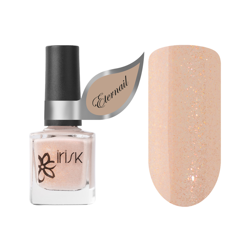Irisk, Eternail Nude Shine - лак на гелевой основе с эффектом втирки (02 Light Beige), 8 мл Irisk, Eternail Nude Shine - лак на гелевой основе с эффектом втирки (02 Light Beige), 8 мл