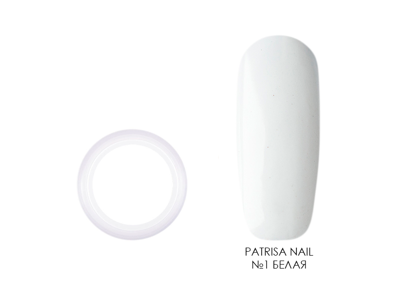 Patrisa nail, гель-краска (№1 белая), 5 гр Patrisa nail, гель-краска (№1 белая), 5 гр
