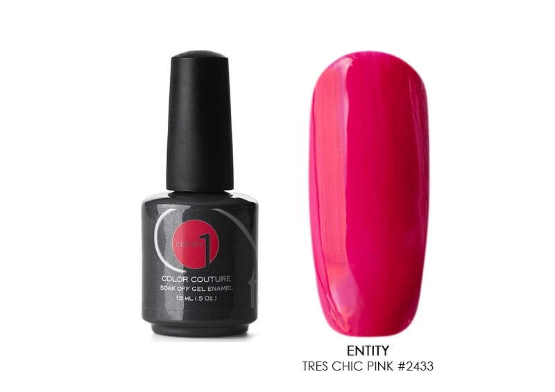 Entity One Color Couture, гель-лак (Tres Chic Pink №2433), 15 мл