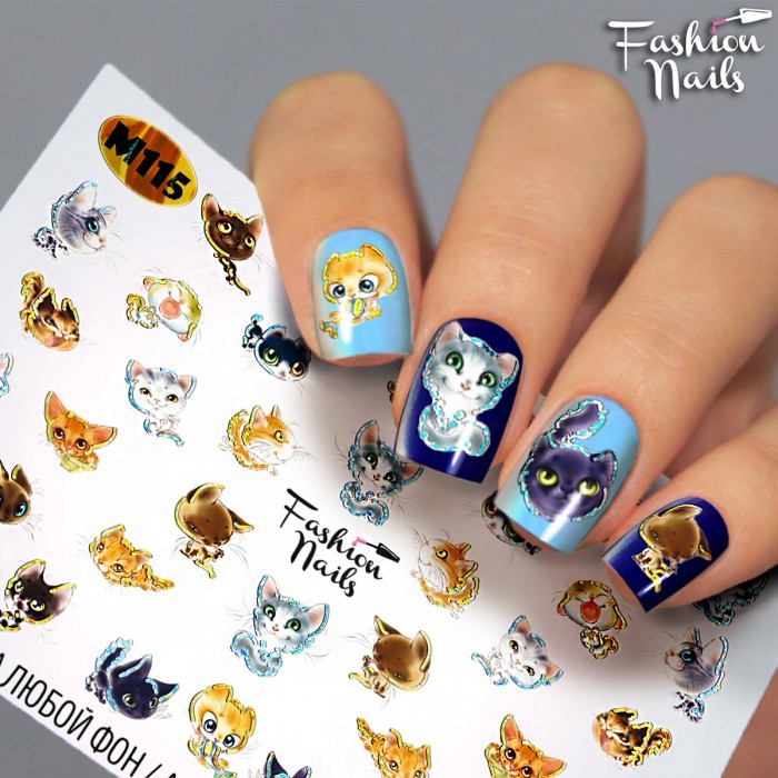 Fashion Nails, слайдер-дизайн "Metallic" №115 Fashion Nails, слайдер-дизайн "Metallic" №115