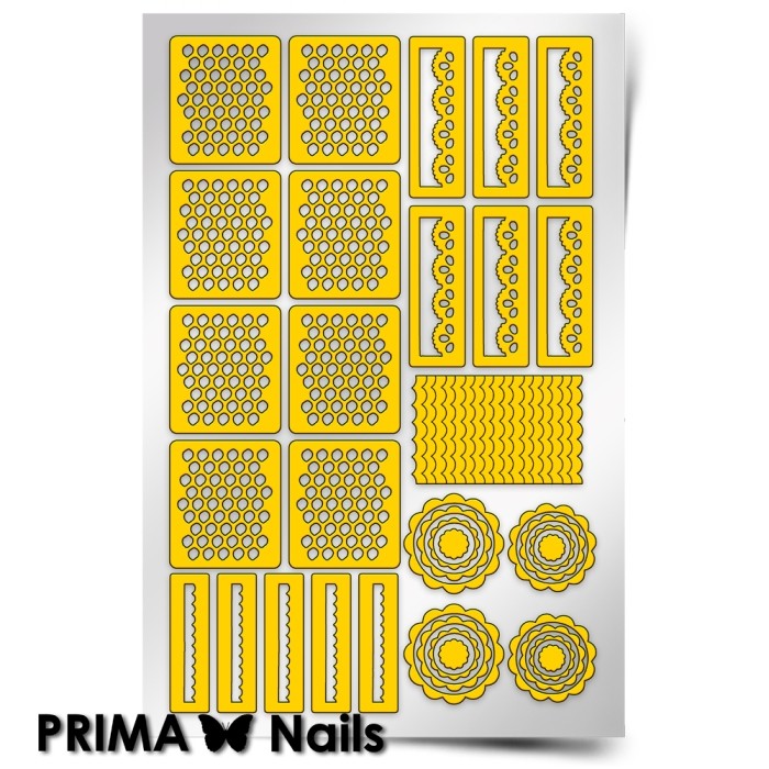 PrimaNails, Трафарет для дизайна ногтей (Кружева)
