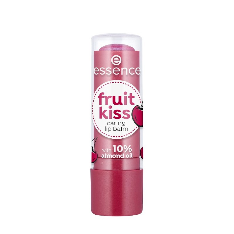 Essence, fruit kiss caring lip balm - бальзам для губ (вишня т.02)
