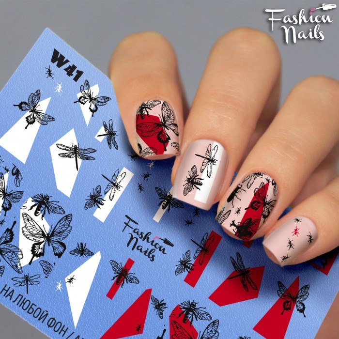 Fashion Nails, слайдер-дизайн "White" №41