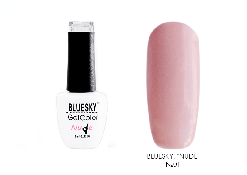 BlueSky, гель-лак "Nude" №01, 8 мл