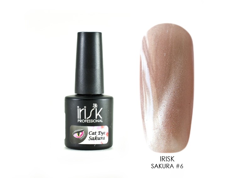 Irisk, Sakura Cat Eye - гель-лак (№06), 10 гр