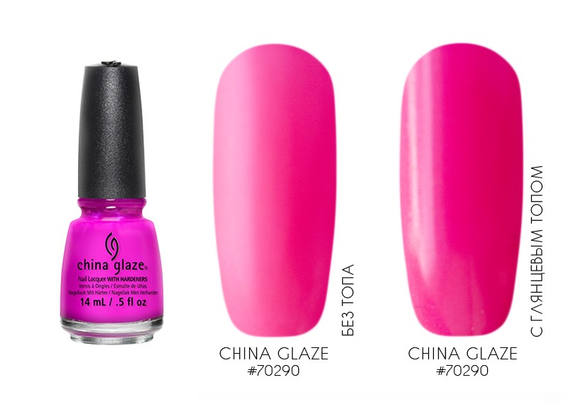 China Glaze, лак для ногтей (Neon Purple Panic Lacguer 70290), 14 мл