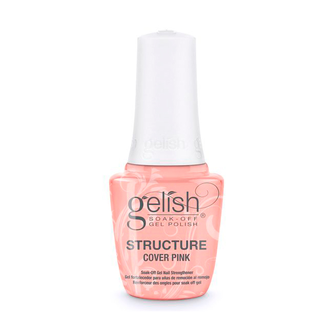 Gelish, Structure Cover Pink - укрепляющий гель с кисточкой (камуфлирующий розовый), 15 мл