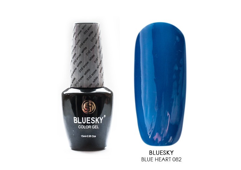 Bluesky, гель-лак (Blue heart 082), 15 мл