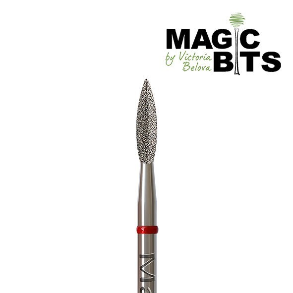 Magic Bits, алмазная фреза пламя (2.3 мм, мягкая) Magic Bits, алмазная фреза пламя (2.3 мм, мягкая)