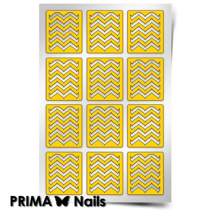 PrimaNails, Трафарет для дизайна ногтей (Эффект водного маникюра)