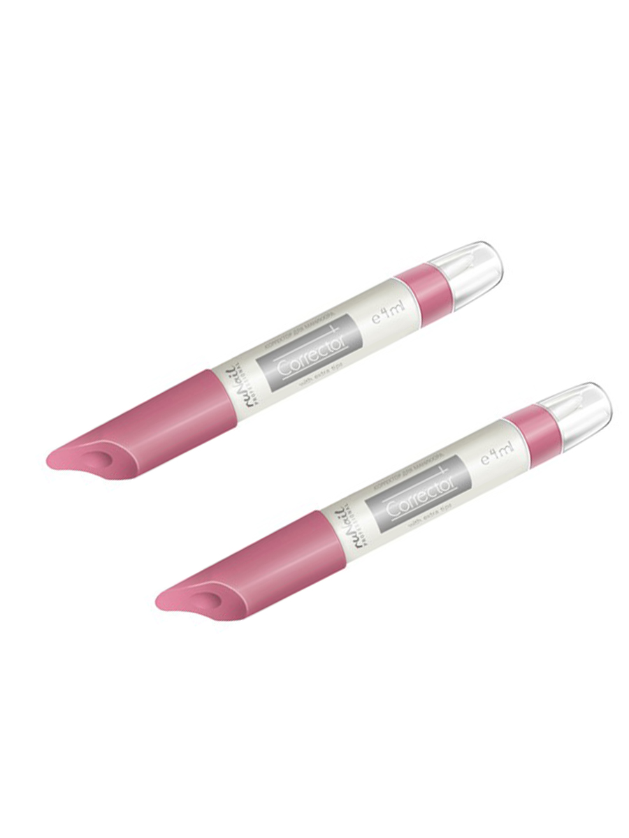 RuNail, набор корректор для маникюра (со сменными насадками), 2 шт