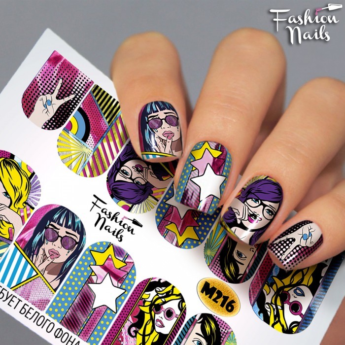 Fashion Nails, слайдер-дизайн "Metallic" №216