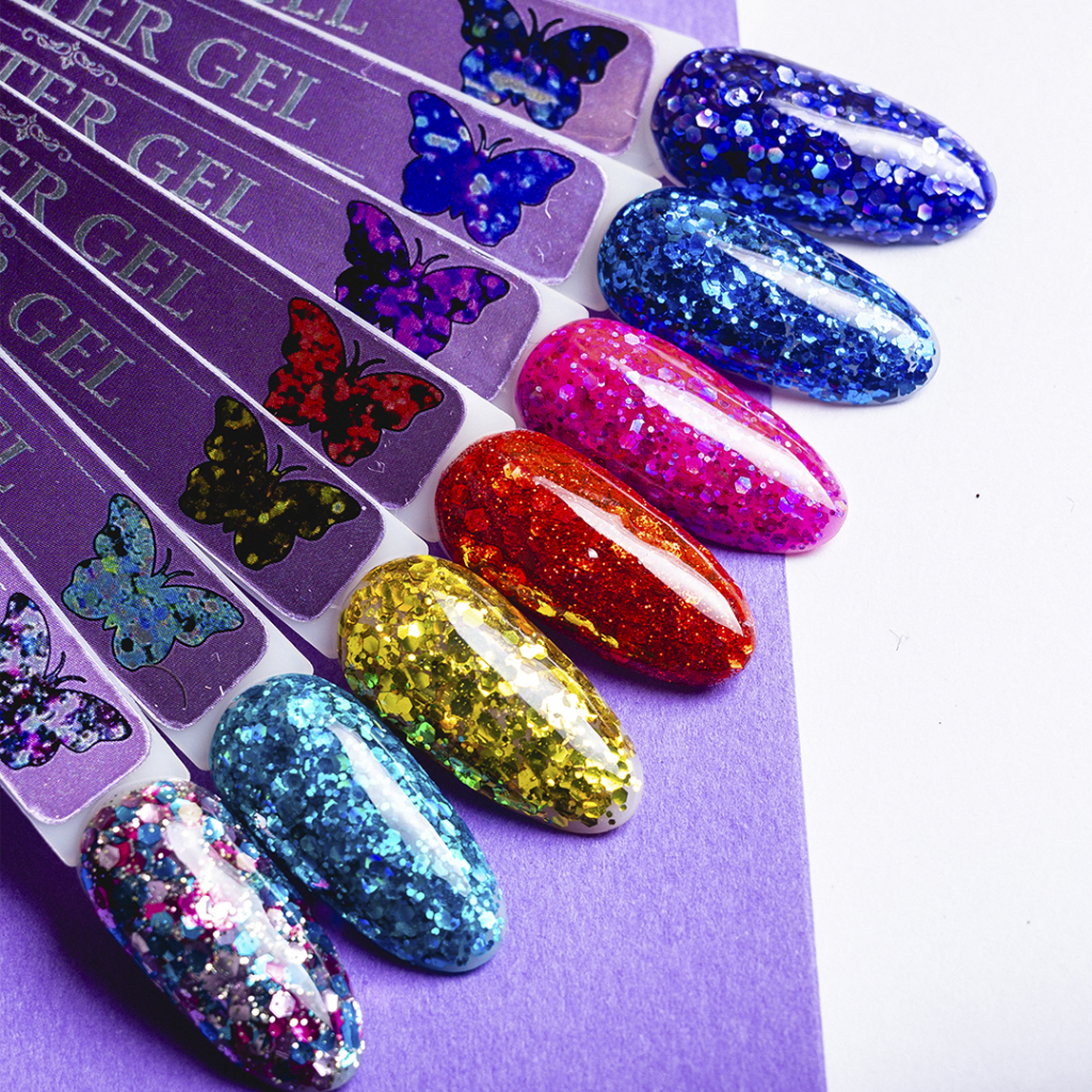 Коллекция гель-лаков Glitter gel Serebro.jpg Коллекция гель-лаков Glitter gel Serebro.jpg