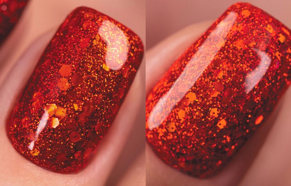 Гель-лак Irisk Professional Red Rain выкраска на ногтях