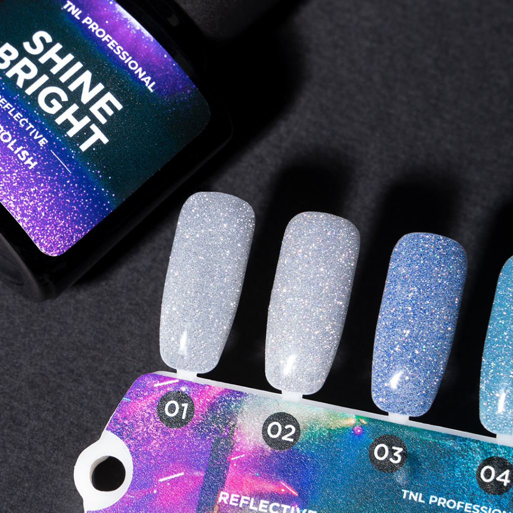 Рефлективные гель-лаки TNL Shine Bright