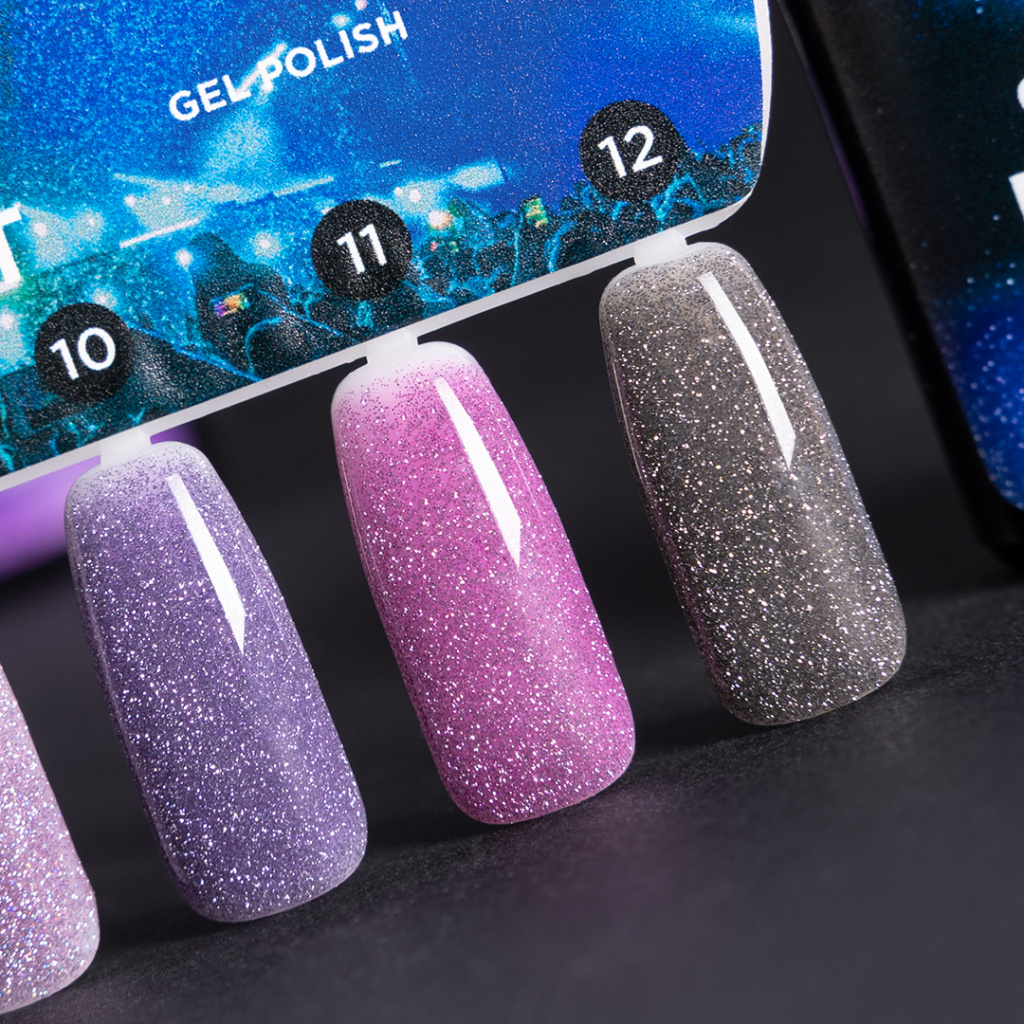 Светоотражающие гель-лаки для ногтей TNL Professional Shine Bright