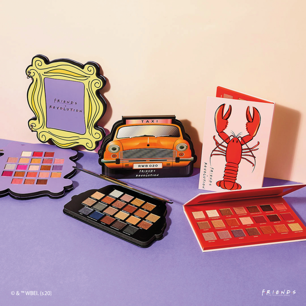 Лимитированные палетки теней для век Makeup Revolution x Friends с сериалом Друзья