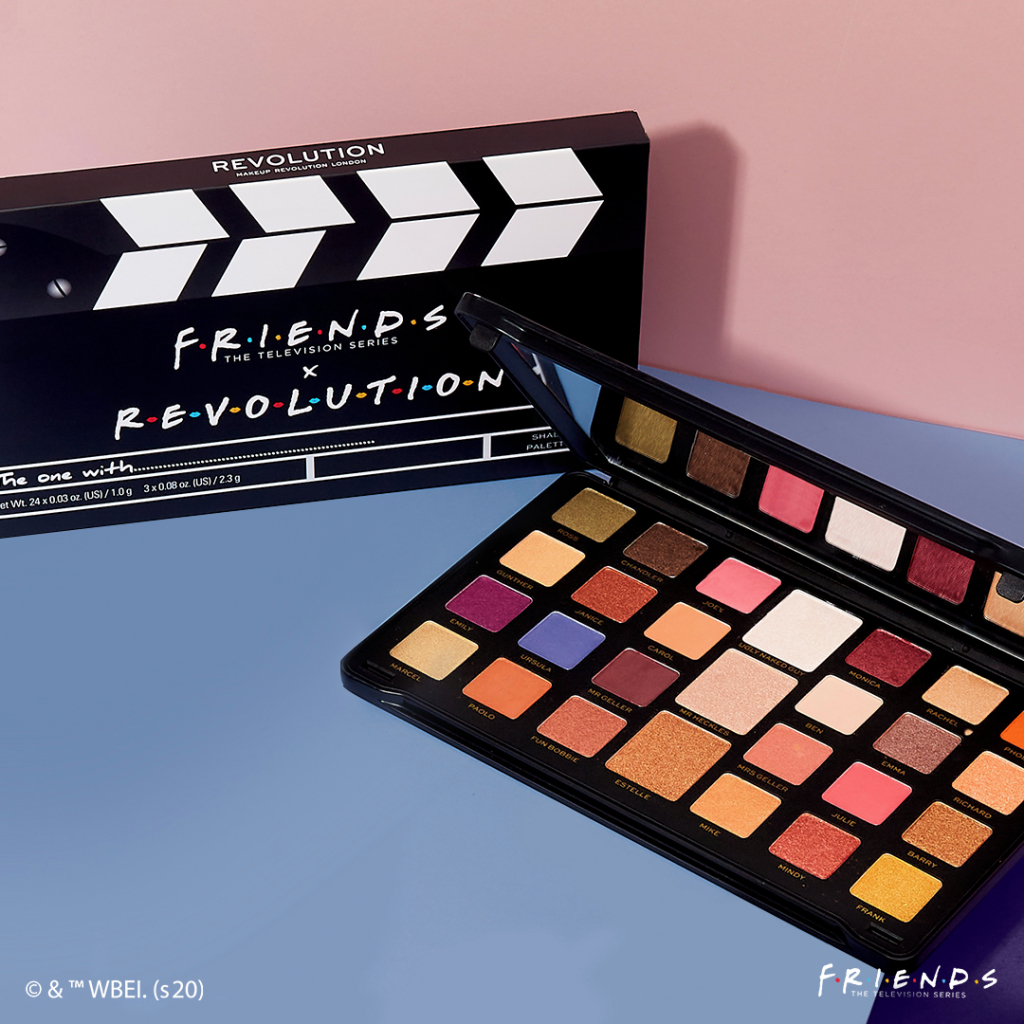 Палетка теней и хайлайтеров Makeup Revolution x Friends