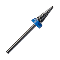 Irisk, фреза твердосплавная конус, ёлка средняя нарезка Т-14 (02 синяя, d5мм)