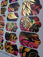 Anna Tkacheva, фольгированные наклейки пленки для дизайна ногтей SG-008