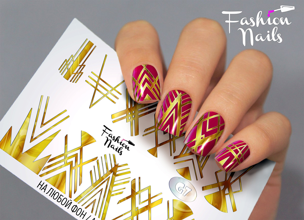 Fashion Nails, слайдер-дизайн "Galaxy" №07 Fashion Nails, слайдер-дизайн "Galaxy" №07
