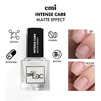 EMI, Intense Care Matte Effect - матовый усилитель роста для ногтевой пластины, 9 мл