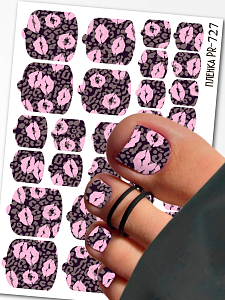 Anna Tkacheva, наклейки пленки для педикюра PR-727