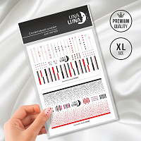 Una Luna, слайдер-дизайн для ногтей Geometry Nude (GT007)