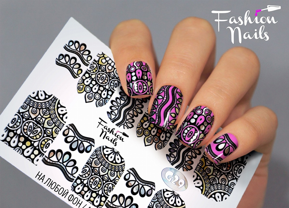 Fashion Nails, слайдер-дизайн "Galaxy" №29