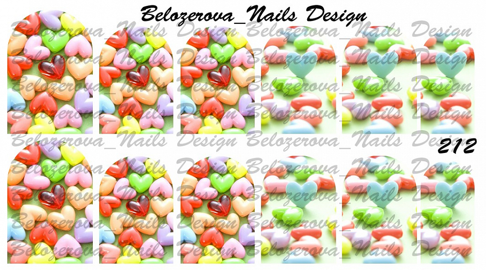 Слайдер-дизайн Belozerova Nails Design на прозрачной пленке (212)