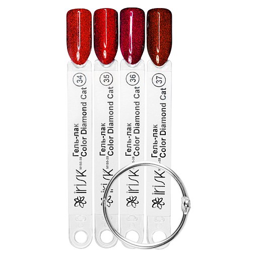Irisk, гель-лак "кошачий глаз" Color Diamond Cat (№35 Ruby Reds), 10 мл