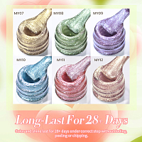 Born Pretty, Colored Cat Magnetic Gel-Light Flow - магнитный гель-лак "кошачий глаз" MY12, 10 мл