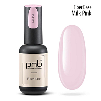 PNB, Fiber Base - база с нейлоновыми волокнами (молочно-розовая), 17 мл